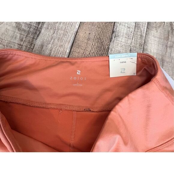 Zelos Brushed Line Low Impact Activewear Leggings Casual sz LARGE - Picture 3 of 11